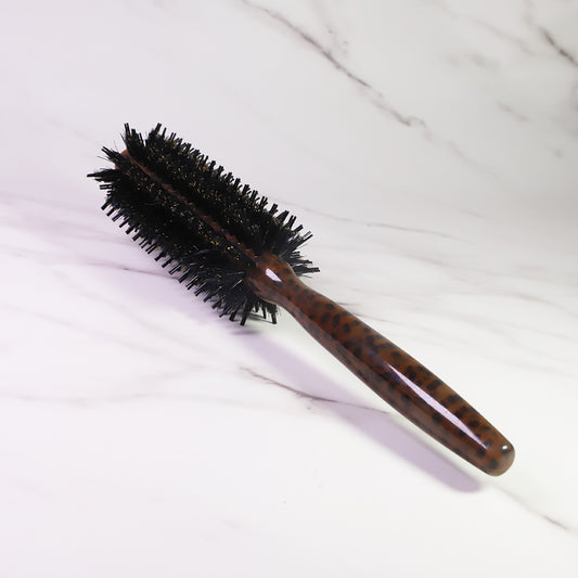 Natural Boar Bristle Curly Round Hairbrush Comb Hair Brush Cylinder Comb Set