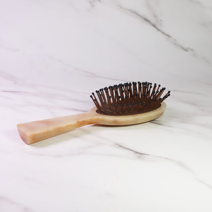Small Paddle Oval Brush Detangling Acetate Handle Hair Brush