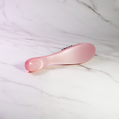 Pink Acetate 360 Wave Hairbrush Slick Makeup Brush Detangling Hair Brush