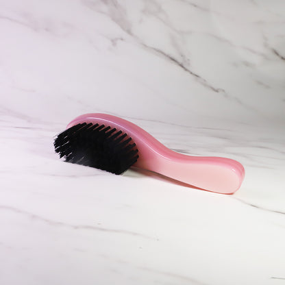 Pink Acetate 360 Wave Hairbrush Slick Makeup Brush Detangling Hair Brush