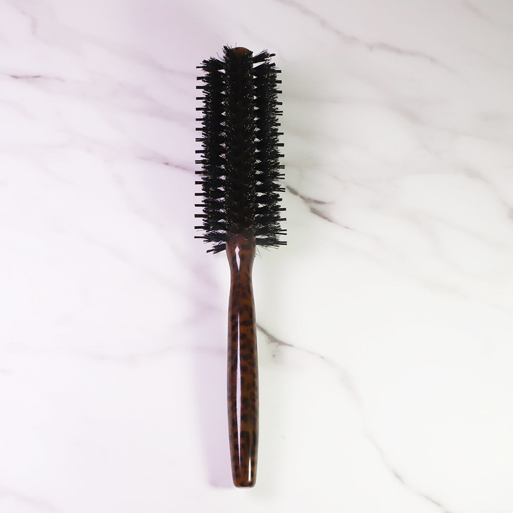 Natural Boar Bristle Curly Round Hairbrush Comb Hair Brush Cylinder Comb Set