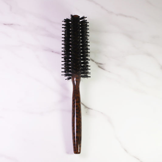 Natural Boar Bristle Curly Round Hairbrush Comb Hair Brush Cylinder Comb Set