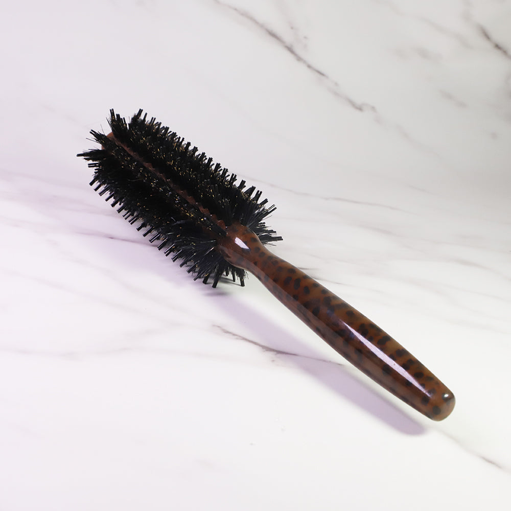 Natural Boar Bristle Curly Round Hairbrush Comb Hair Brush Cylinder Comb Set