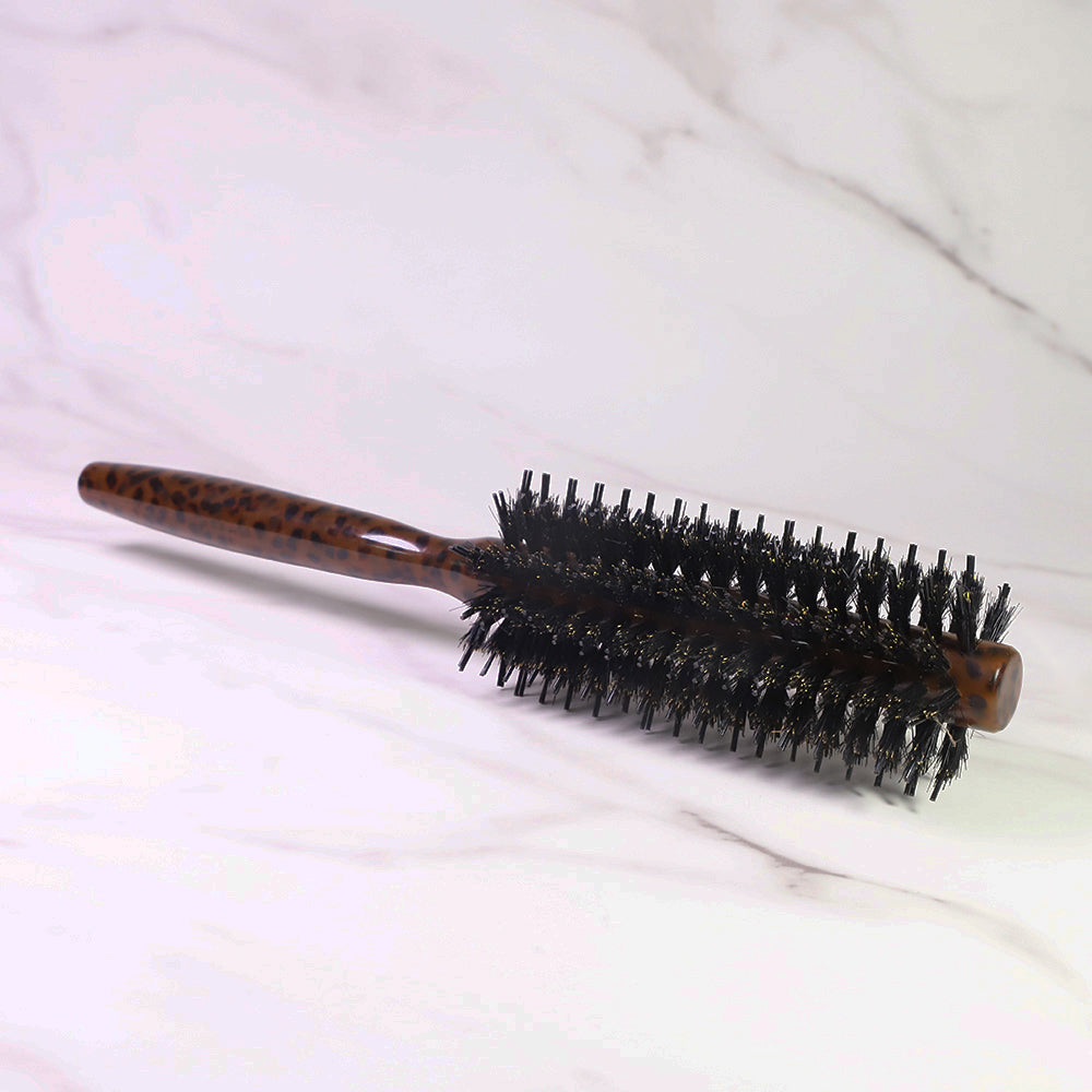 Natural Boar Bristle Curly Round Hairbrush Comb Hair Brush Cylinder Comb Set