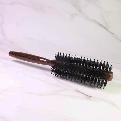 Natural Boar Bristle Curly Round Hairbrush Comb Hair Brush Cylinder Comb Set